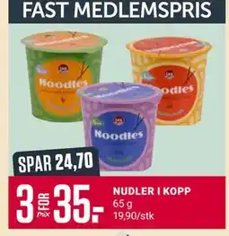 Europris NUDLER I KOPP, Medlemspris tilbud