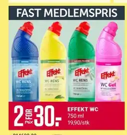 Europris EFFEKT WC, Medlemspris tilbud