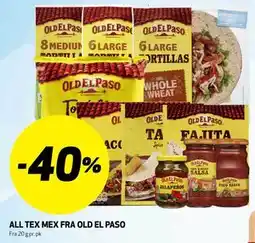 Bunnpris ALL TEX MEX FRA OLD EL PASO tilbud