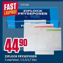 Europris ZIPLOCK FRYSEPOSER tilbud