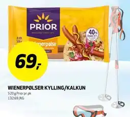Bunnpris WIENERPØLSER KYLLING/KALKUN tilbud
