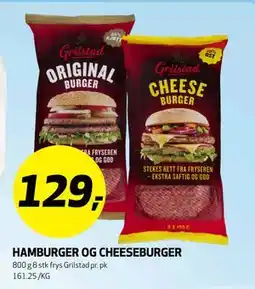 Bunnpris HAMBURGER OG CHEESEBURGER tilbud