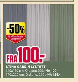 Europris STINA GARDIN LYSTETT tilbud