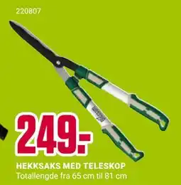 Europris HEKKSAKS MED TELESKOP tilbud