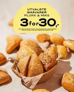 Bunnpris UTVALGTE SMÅVARER PLUKK &. MIKS tilbud