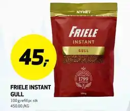 Bunnpris FRIELE INSTANT GULL tilbud