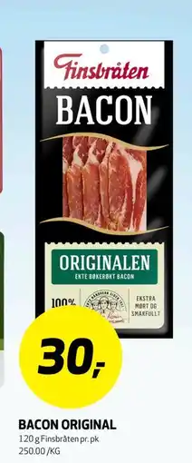 Bunnpris BACON ORIGINAL tilbud