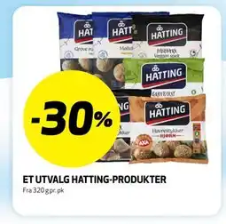 Bunnpris ET UTVALG HATTING-PRODUKTER tilbud