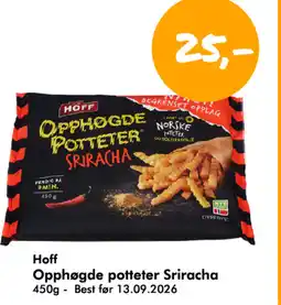 Havaristen Hoff Opphøgde potteter Sriracha tilbud