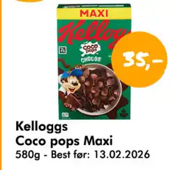 Havaristen Kelloggs Coco pops Maxi tilbud