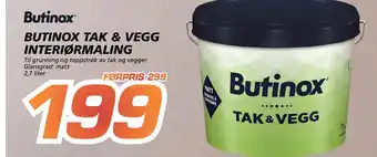 Butinox tak & vegg interiørmaling