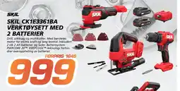 Coop Byggmix Skil ck1e3361ba verktøysett med 2 batterier tilbud