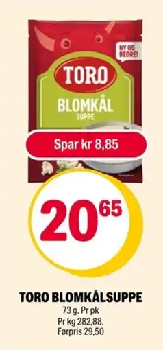Coop Extra Toro Blomkålsuppe tilbud