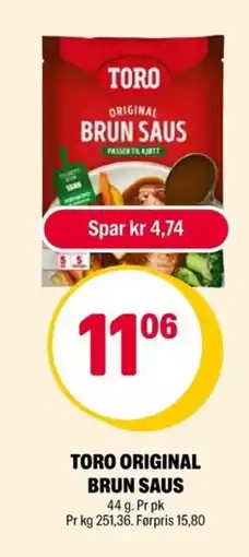 Coop Extra Toro Original brun saus tilbud