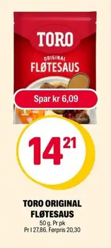 Coop Extra Toro Original fløtesaus tilbud