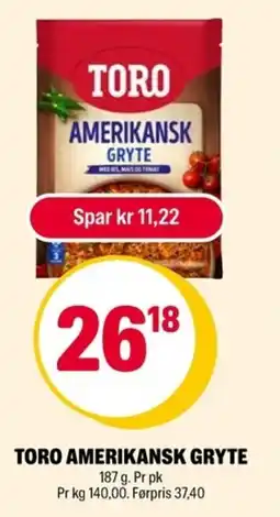 Coop Extra Toro amerikansk gryte tilbud
