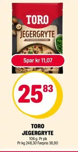 Coop Extra Toro jegergryte tilbud