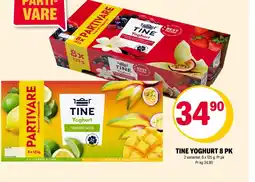 Coop Extra Tine yoghurt 8 pk tilbud
