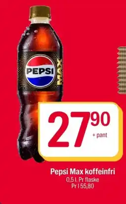 Coop Extra Pepsi Max koffeinfri tilbud