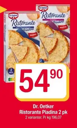 Coop Extra Dr. Oetker Ristorante Piadina 2 pk tilbud