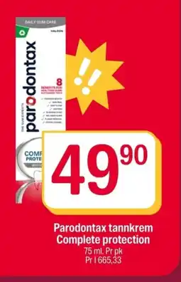 Coop Extra Parodontax tannkrem Complete protection tilbud
