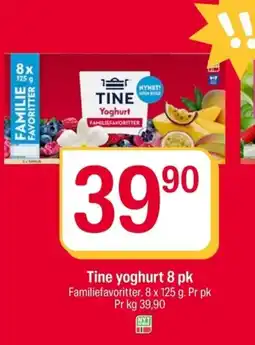Coop Extra Tine yoghurt 8 pk tilbud