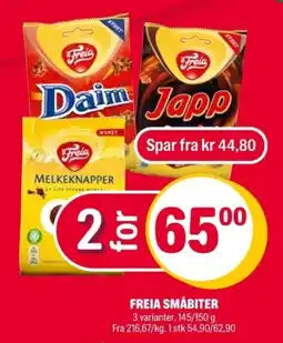 Coop Extra Freia småbiter tilbud