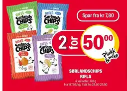 Coop Extra Sørlandschips rifla tilbud