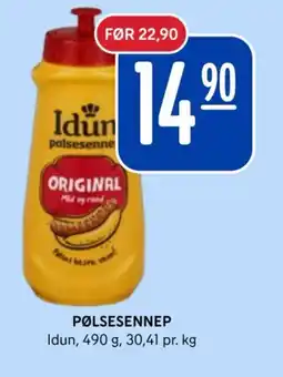 Rema 1000 Idun Pølsesennep tilbud