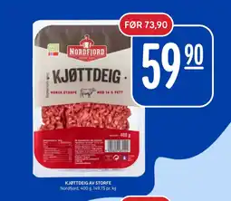 Rema 1000 NORDFJORD Kjøttdeig av storfe tilbud