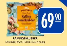 Rema 1000 SOLVINGE Rå vingeklubber tilbud