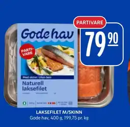 Rema 1000 Gode Hav Laksefilet m/skinn tilbud