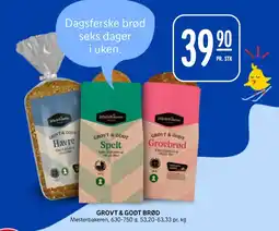 Rema 1000 Mesterbakeren Grovt & godt brød tilbud