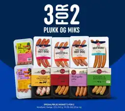 Rema 1000 Spesialpølse merket tilbud