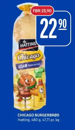 Rema 1000 Hatting Chicago burgerbrød tilbud