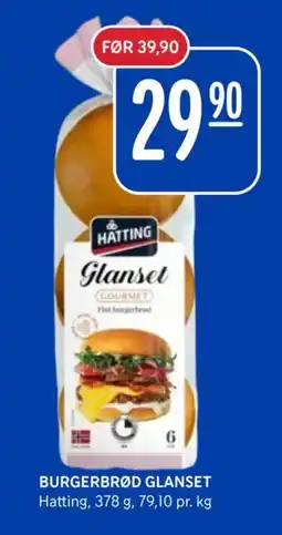 Rema 1000 Hatting Burgerbrød glanset tilbud