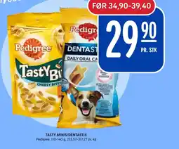 Rema 1000 Pedigree Tasty minis/dentastix tilbud