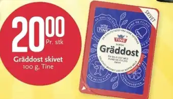 CC Mat TINE Gräddost skivet tilbud