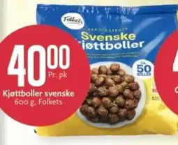 CC Mat Folkets Kjøttboller svenske tilbud