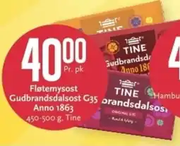 CC Mat TINE Fløtemysost Gudbrandsdalsost G35 brandsdalsos Anno 1863 tilbud