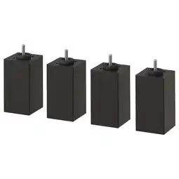 IKEA BrennÅsen Bein, svartbeiset, 12.5 cm tilbud