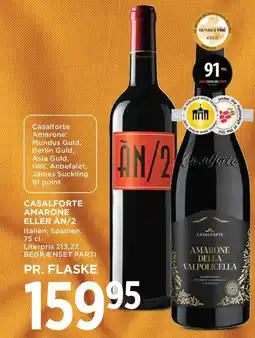 Meny Casalforte amarone eller an/2 tilbud