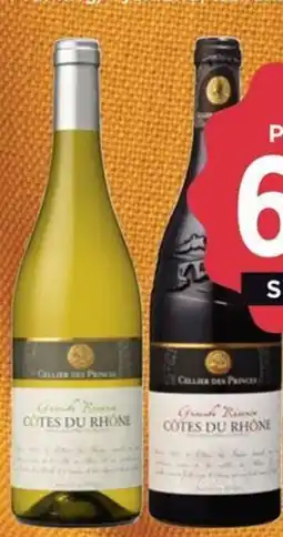 Meny Cellier des princes côtes du rhône grande réserve blanc tilbud