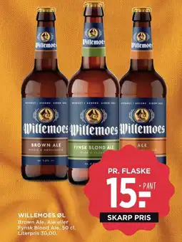 Meny WILLEMOES Øl tilbud