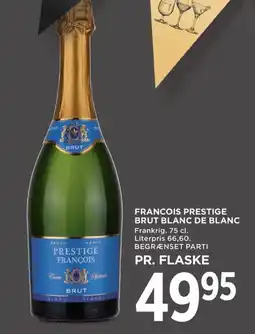 Meny FRANCOIS PRESTIGE Brut blanc de blanc tilbud