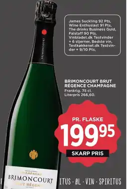Meny BRIMONCOURT Brut régence champagne tilbud