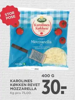 Meny Karolines køkken revet mozzarella tilbud