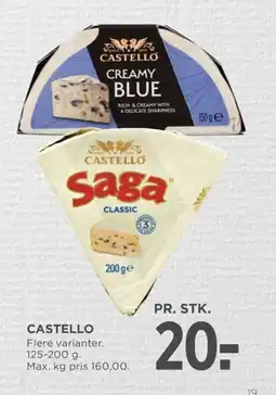 Meny Castello tilbud