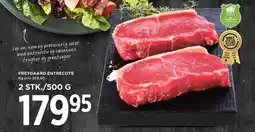 Meny Freygaard entrecote tilbud