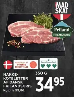 Meny Nakke- koteletter af dansk frilandsgris tilbud